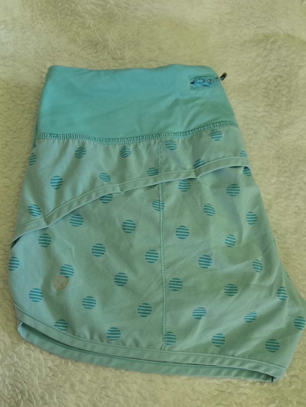 lululemon athletica Aqua Teal Workout Skirt with Built-in Shorts